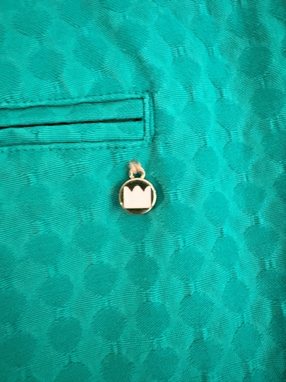 Green Scalloped Hem Shorts, Size 10P - Picture 12 of 12